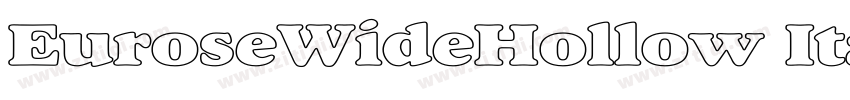 EuroseWideHollow Ita字体转换